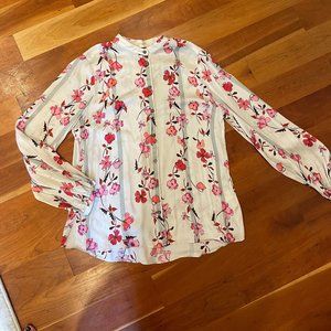 Etcetera Floral Strip Shirt